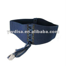 Wide Canvas Elastic Belt For Woman